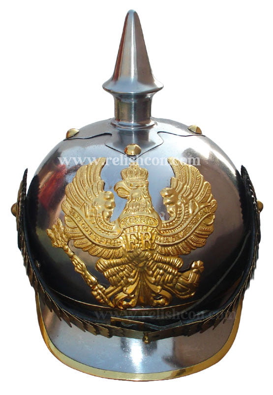 <span style="margin: 0px 0px 5px 0px; font-weight: 600;">R-1902</span><br />Silver-Cuirassier Pickelhaube