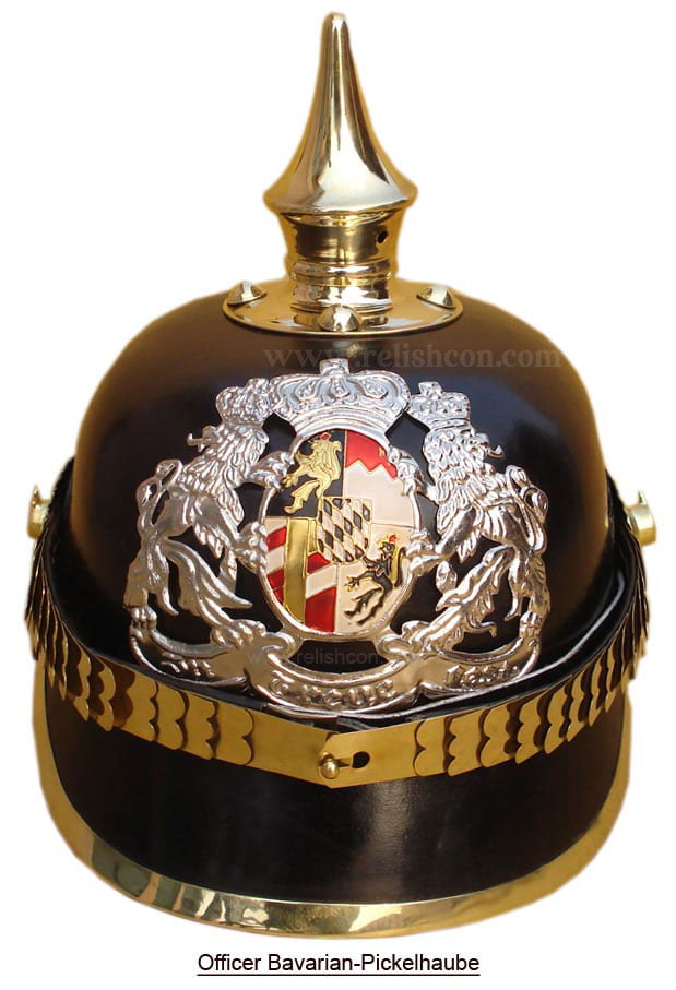 <span style="margin: 0px 0px 5px 0px; font-weight: 600;">R-1911</span><br />Officer-Bavarian Pickelhaube