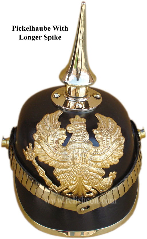 <span style="margin: 0px 0px 5px 0px; font-weight: 600;">R-1912</span><br />Longer Spike Pickelhaube