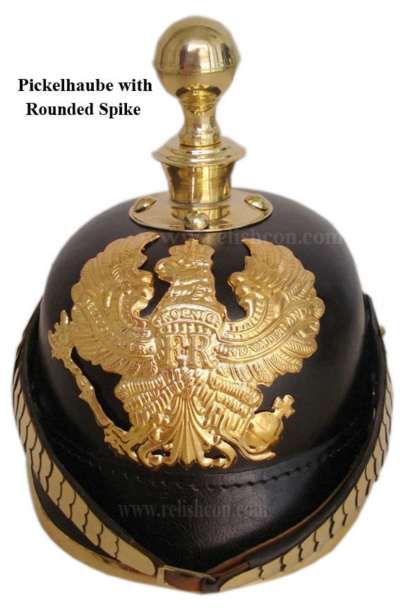 <span style="margin: 0px 0px 5px 0px; font-weight: 600;">R-1913</span><br />Round Spike Pickelhaube