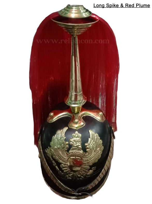 <span style="margin: 0px 0px 5px 0px; font-weight: 600;">R-1919</span><br />Pickelhaube with Red Plume