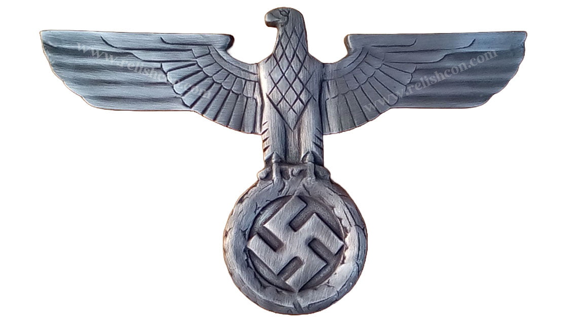 <span style="margin: 0px 0px 5px 0px; font-weight: 600;">R-2203</span><br />German Wall Eagle – Antique Silver