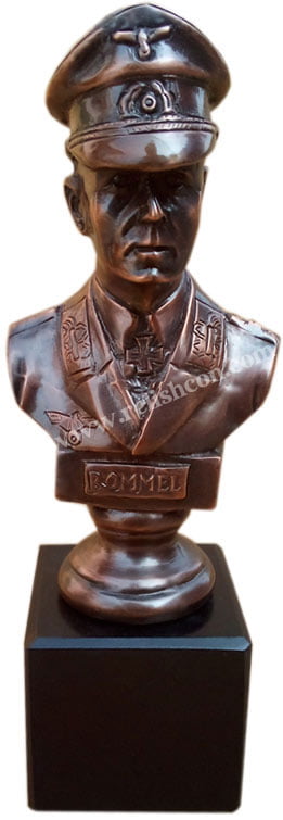 <span style="margin: 0px 0px 5px 0px; font-weight: 600;">R-2254</span><br />Rommel-Bronze-Bust