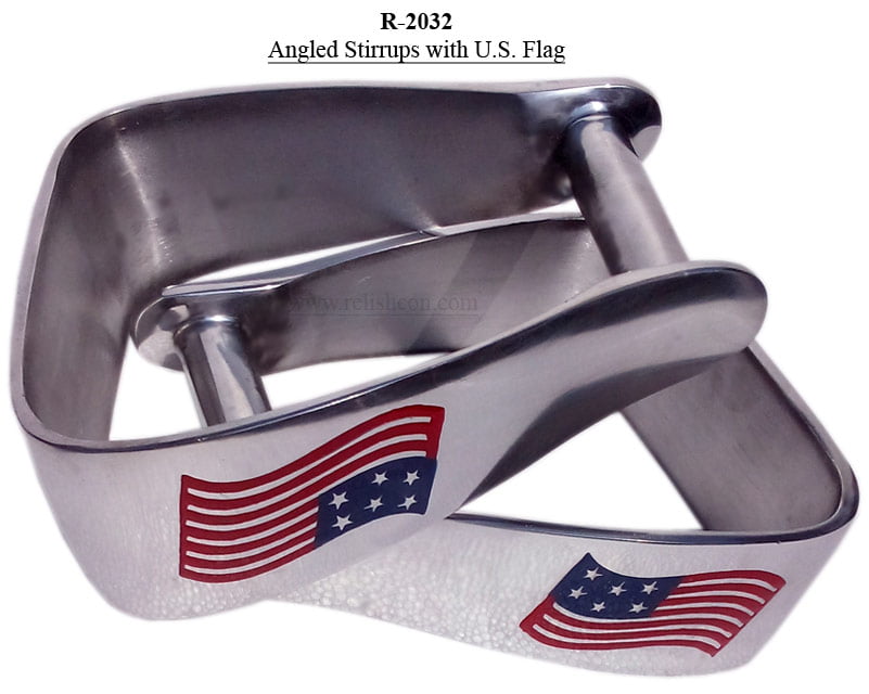 Stirrups with U.S. Flag