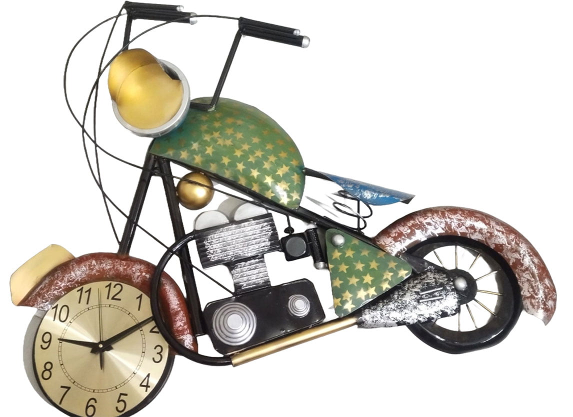 Bike Metal Wall Clock