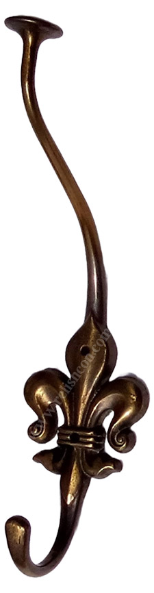 <span style="margin: 0px 0px 5px 0px; font-weight: 600;">R-3241</span><br />Fleur De Lis Coat Hook