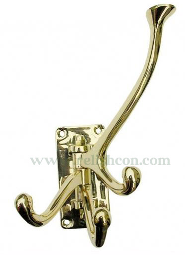 <span style="margin: 0px 0px 5px 0px; font-weight: 600;">R-3249</span><br />Brass Swivel 4 Hooks