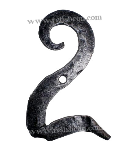 <span style="margin: 0px 0px 5px 0px; font-weight: 600;">Number 2</span><br />Hand Forged Number “2”