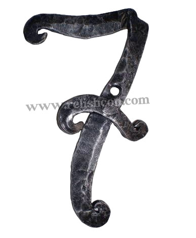 <span style="margin: 0px 0px 5px 0px; font-weight: 600;">Number 7</span><br />Hand Forged Number “7”