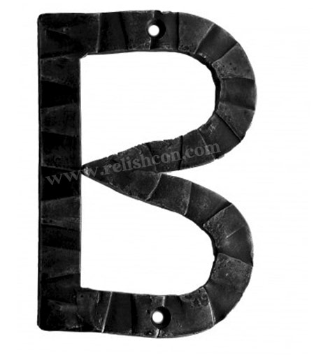 <span style="margin: 0px 0px 5px 0px; font-weight: 600;">Letter B</span><br />Hand Forged Letter “B”