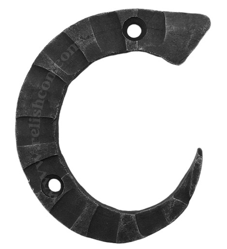 <span style="margin: 0px 0px 5px 0px; font-weight: 600;">Letter C</span><br />Hand Forged Letter “C”